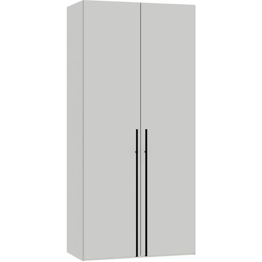 Kleiderschrank Arena Drehtüren grau Holzwerkstoff B 102 cm - Schweizer Möbelhersteller