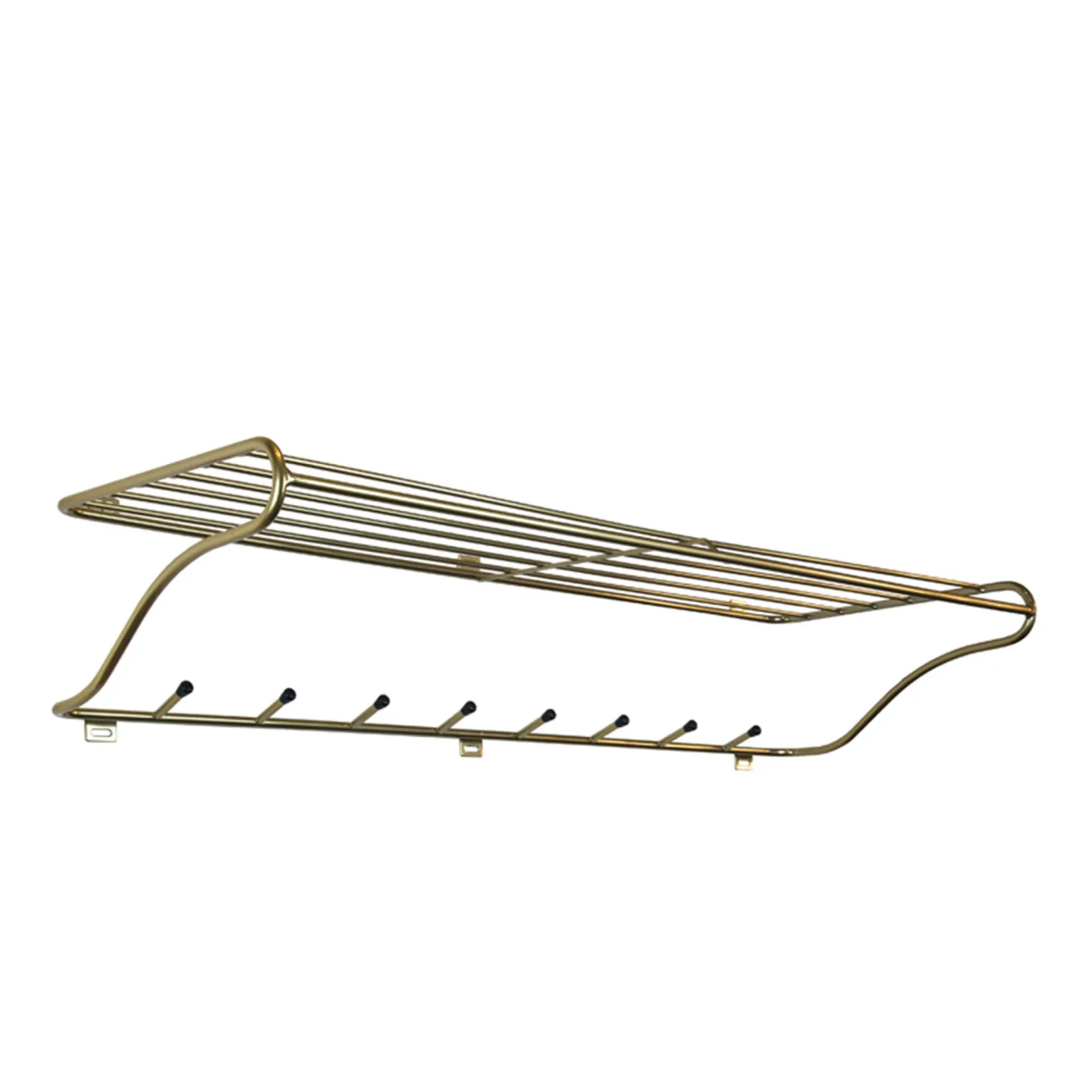 Maze Interior - Hat Rack Large Brass Matte - Hatthyllor och skohyllor - Olof Kolte - Guld - Metall
