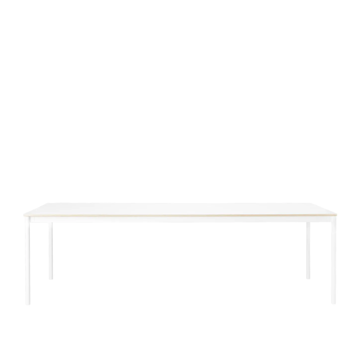 Muuto - Base Table 160 x 80 - White Laminate/Plywood/White - Matbord - Vit - Metall/Trä/Plast