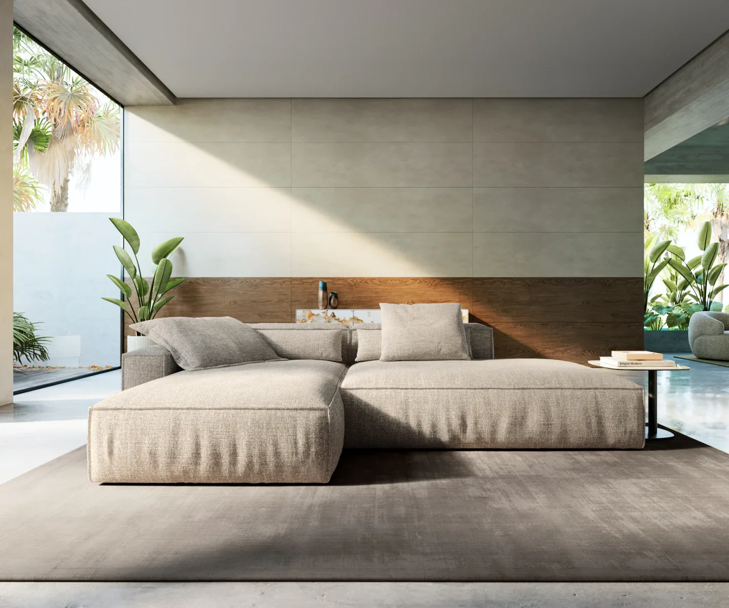 Ecksofa Freestyle Cozy 310x200 cm Webstoff Soft Beige