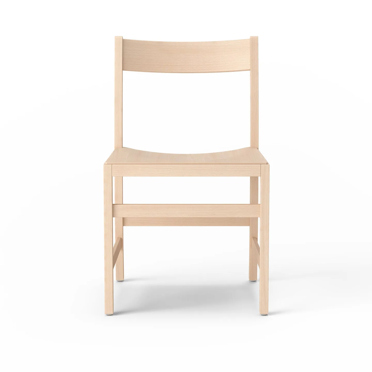 Massproductions - Waiter XL Chair, Natural Beech, Utan klädsel - Matstolar - Chris Martin - Träfärgad - Trä