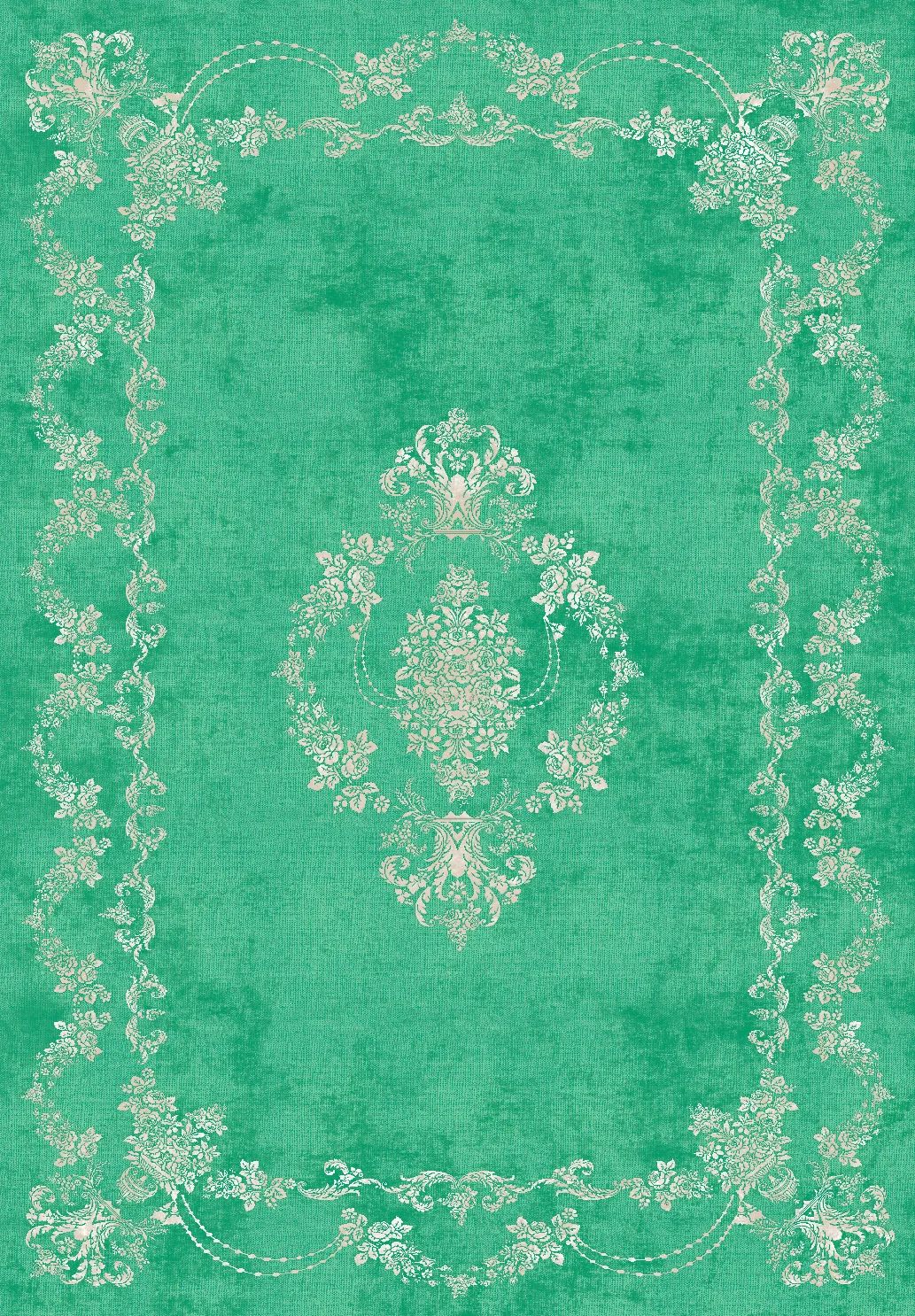 Wilton-teppe - Taknis (mint) (Størrelse: 200 x 280 cm)