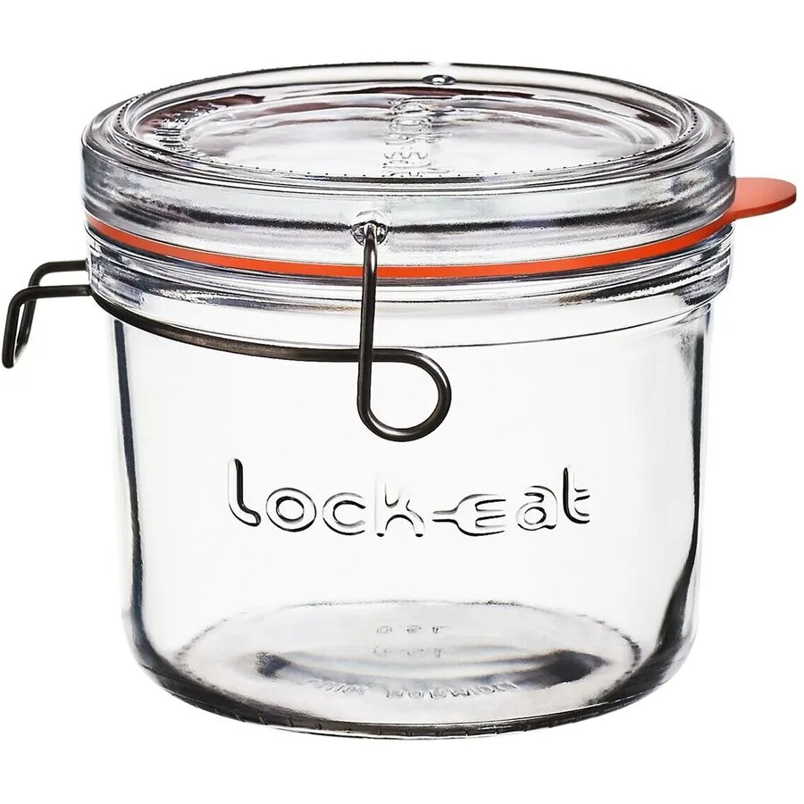 BORMIOLI LUIGI Einmachglas Lock Eat Transparent Glas 12 cm 10.5 cm 0.5 l