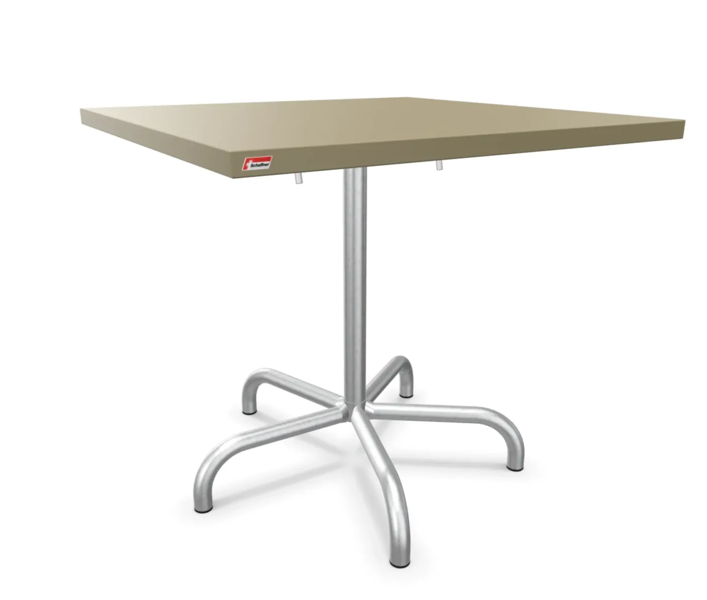 Schaffner Metalltisch Säntis Quadratisch Feuerverzinkt Beige | Schubiger Möbel