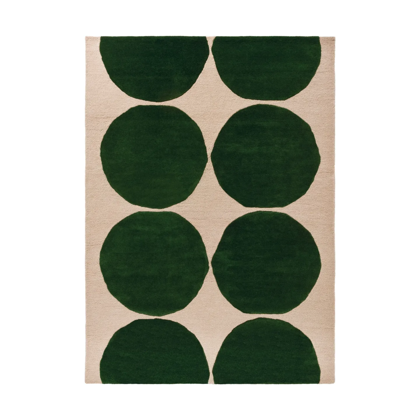 Marimekko Isot Kivet Wollteppich Green, 200x280 cm