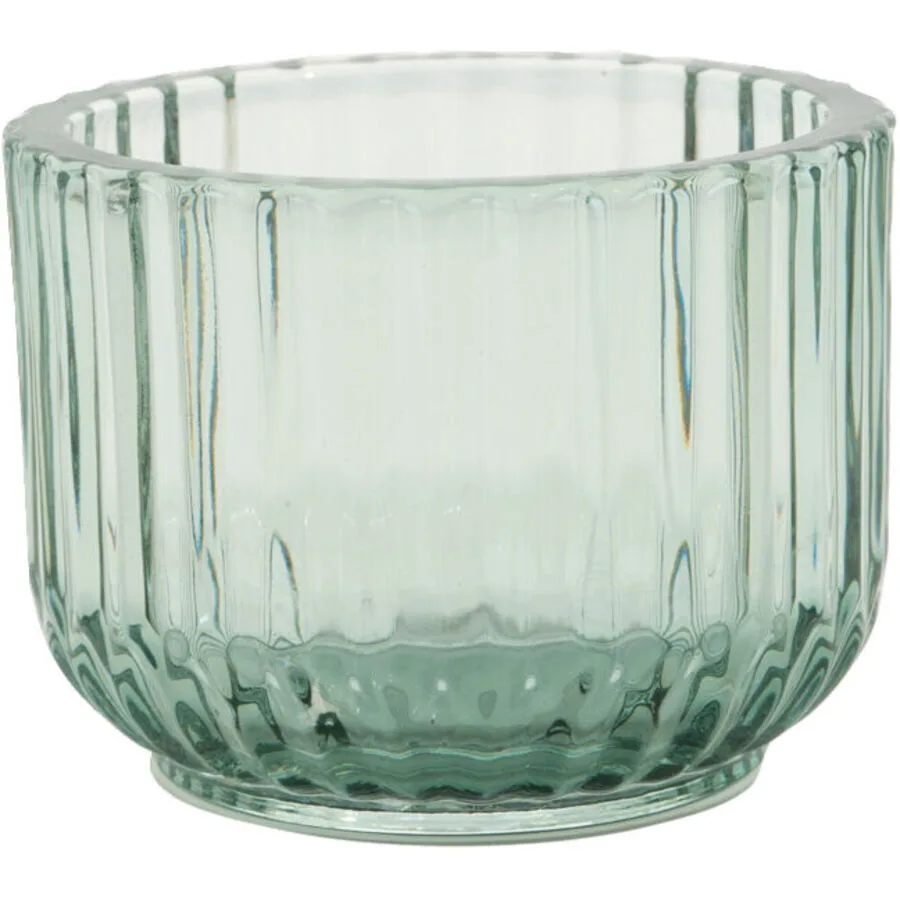 POINT-VIRGULE Windlicht Lamazère Grün Glas 10.5 cm 7.7 cm