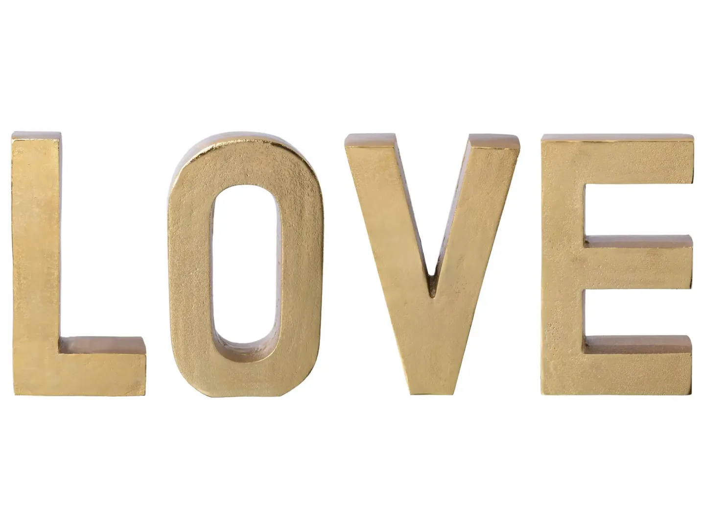 Gasper Schriftzug Love, Gold H: 30 cm | Schubiger Möbel