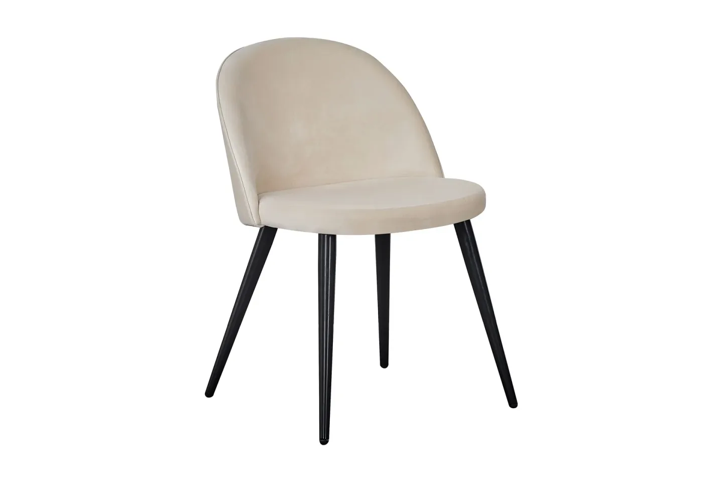 Velvet Matstol Sammet - Beige