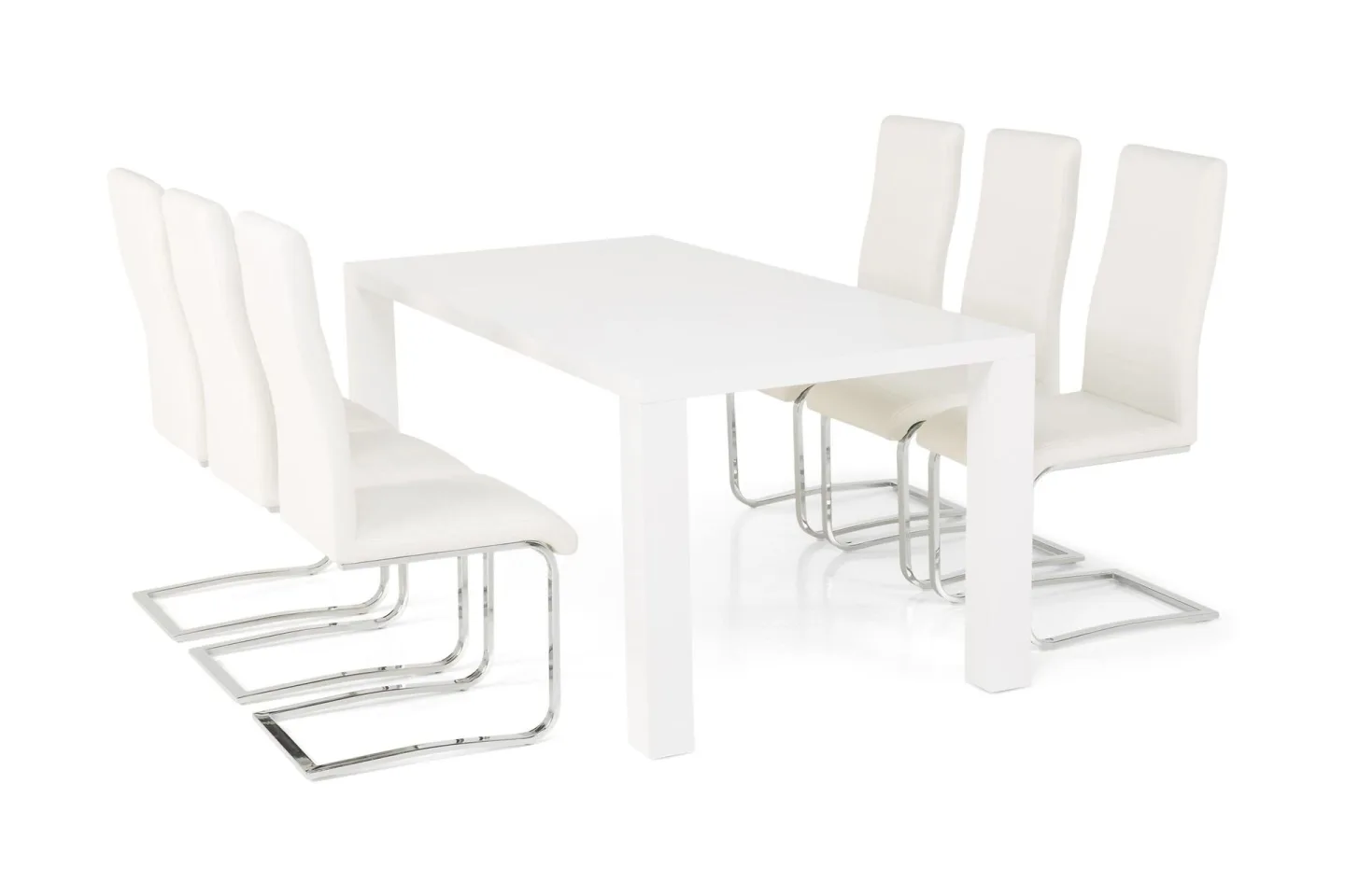 Cibus Matgrupp 180 cm med 6 Cibus Stol - Vit