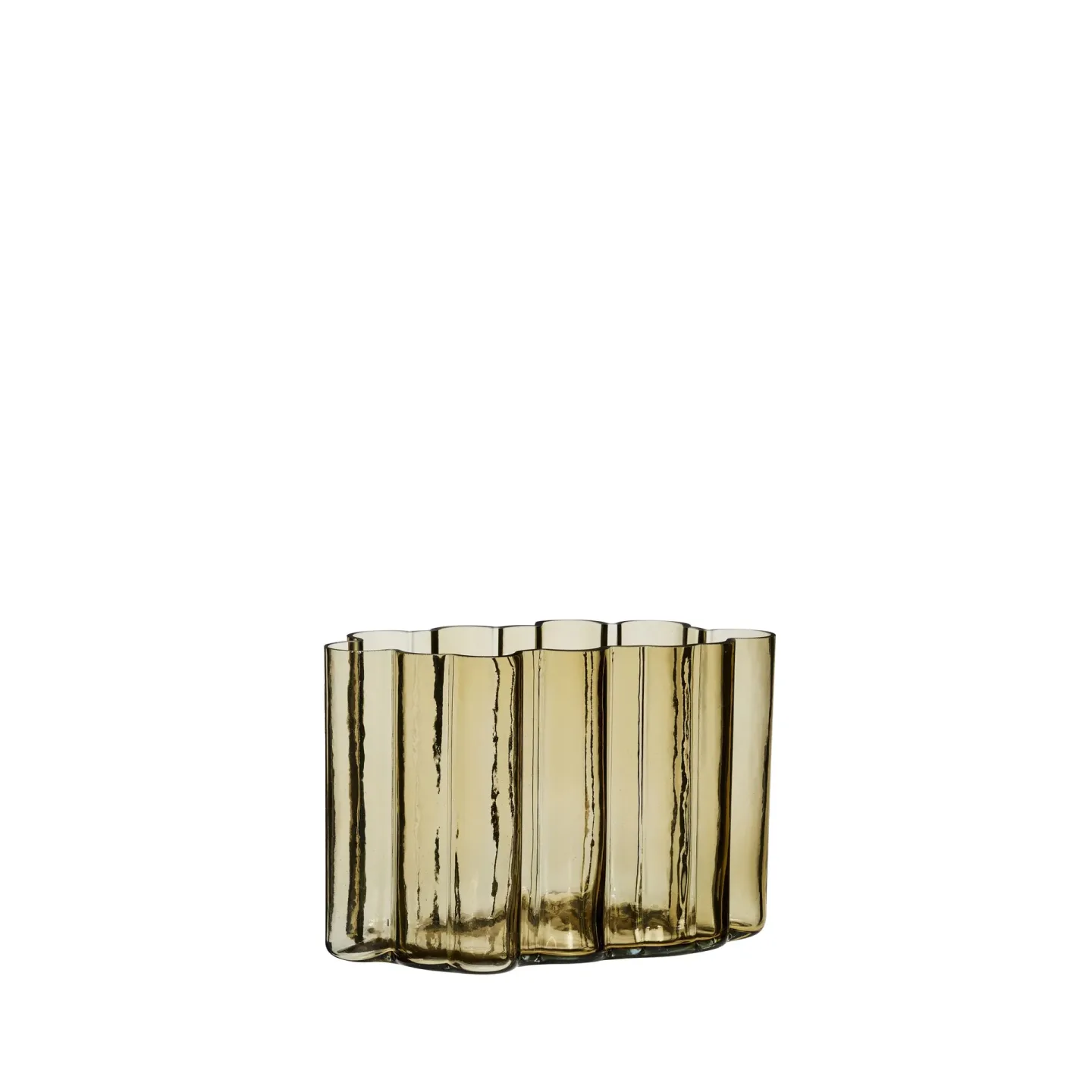 Hübsch Umber Vase 30 cm Bernstein