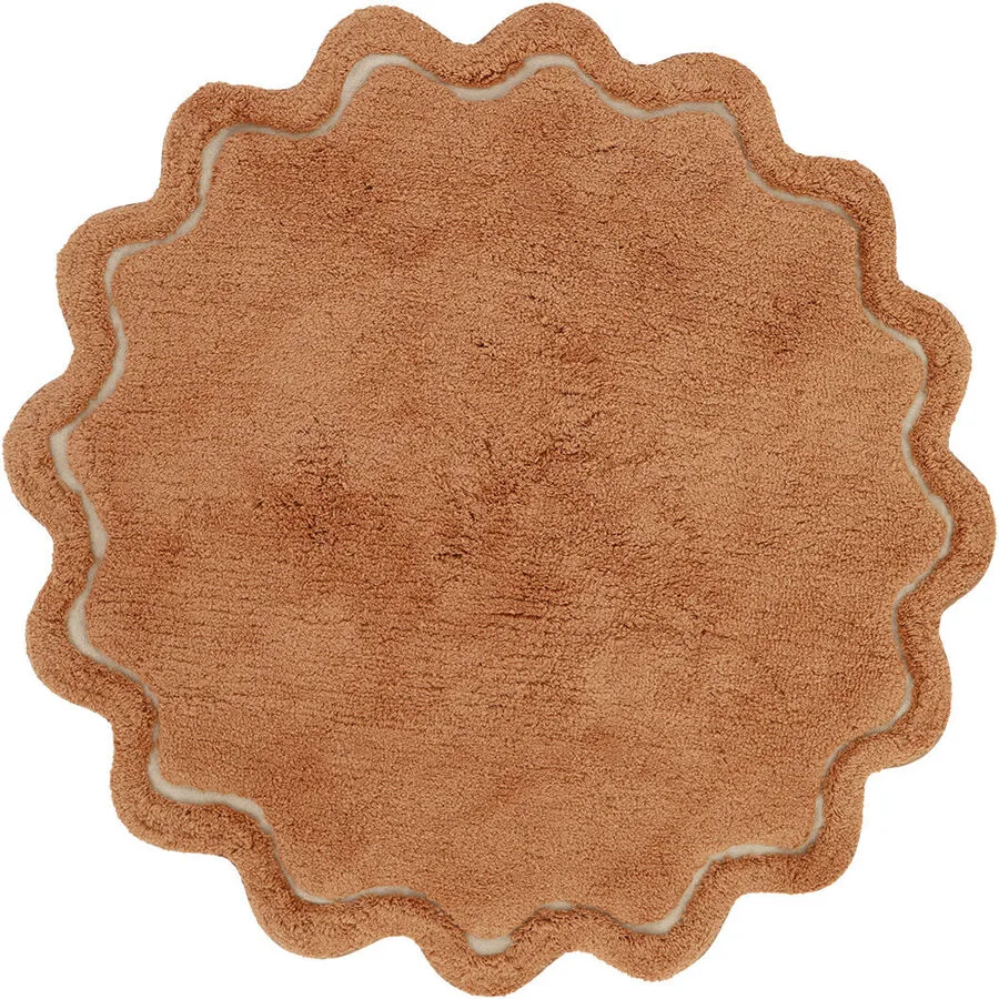 Teppich Aprila Toffee Baumwolle 110 x 110 cm