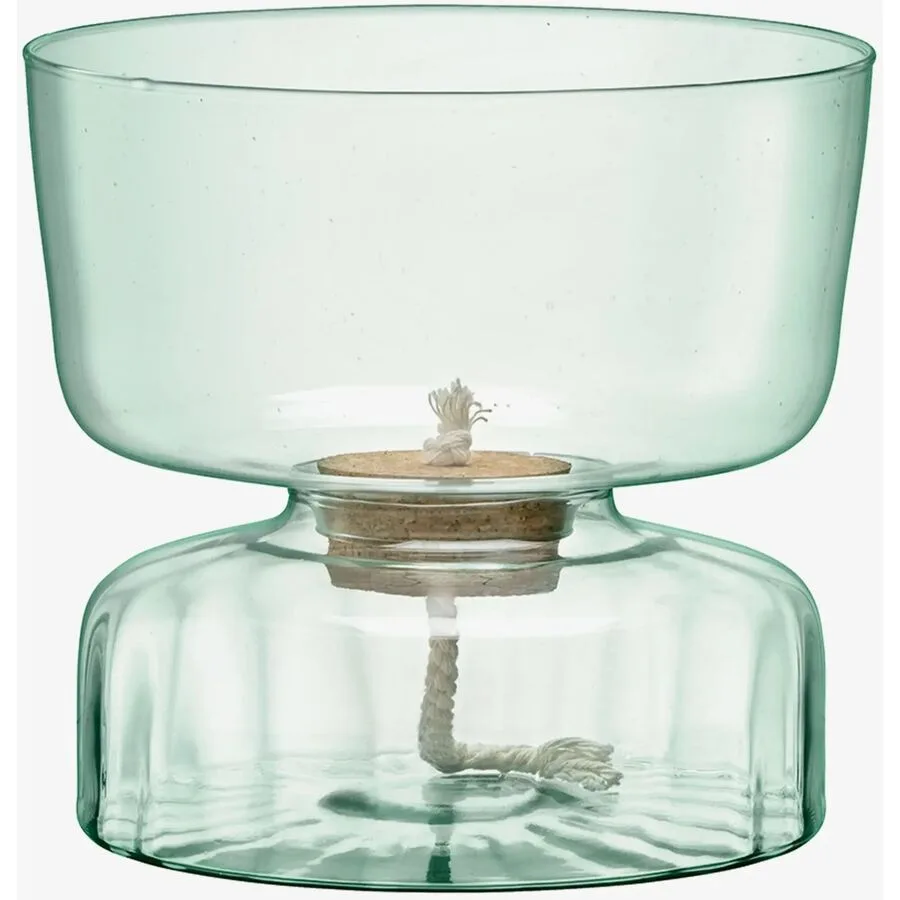 LSA International Vase Canopy klar Glas/Kork D 24.1 cm H 21.8 cm