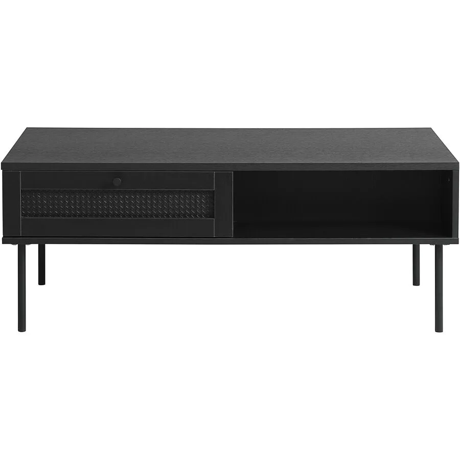 Salontisch Perri schwarz MDF/Melaminfolie B 110 T 42 cm