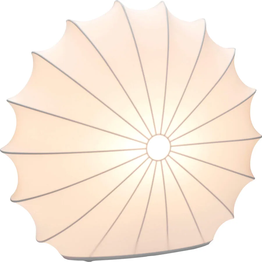 Axo Light Tischlampe Muse Weiss Stoff 33 cm 29.4 cm