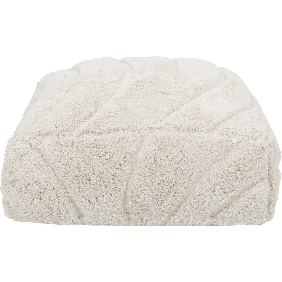 Hocker Siara Ivory Baumwolle B 60 H 20 cm