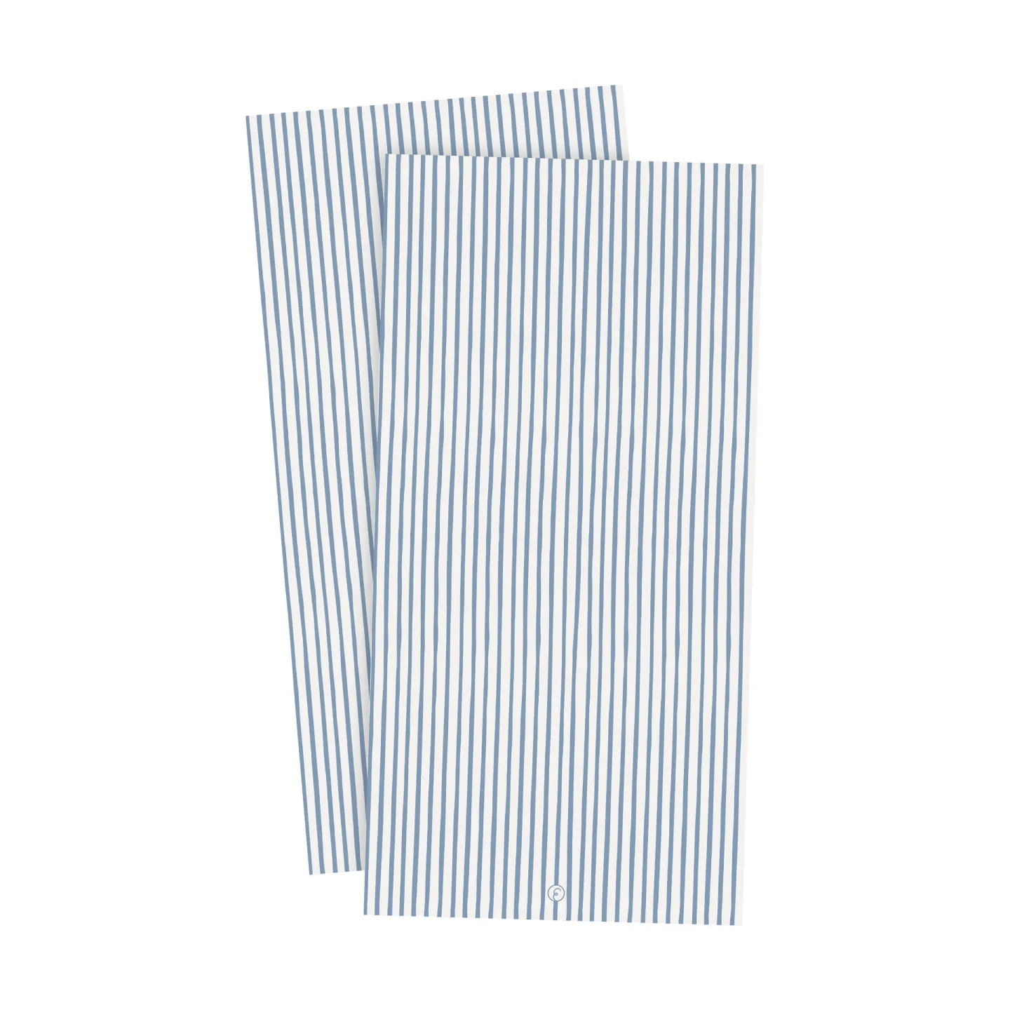 ERNST Ernst Serviette gestreift 10x20cm 20er-Pack Hellblau-weiß