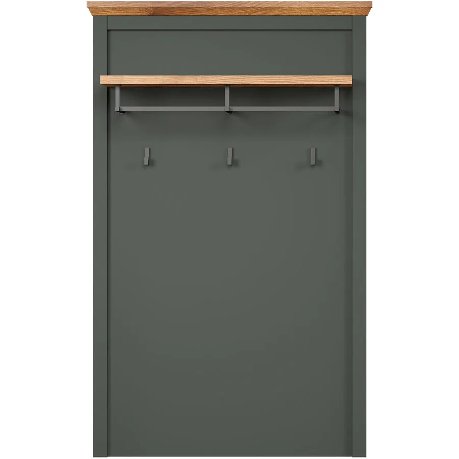Garderobenpaneel Stanton tannengrün MDF H 123 cm