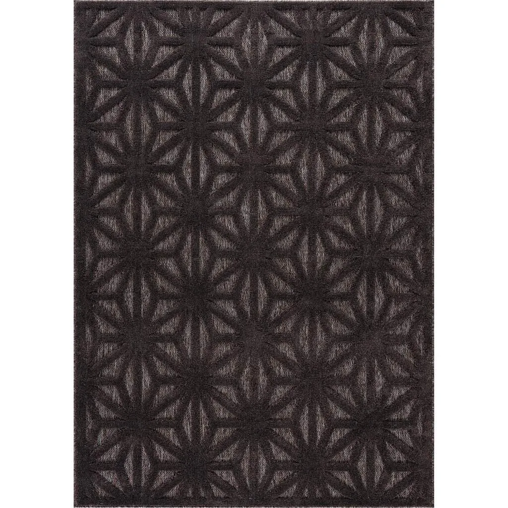 Shaggy Indoor-Outdoor - Preston (antrasitt) (Størrelse: 160 x 230 cm)