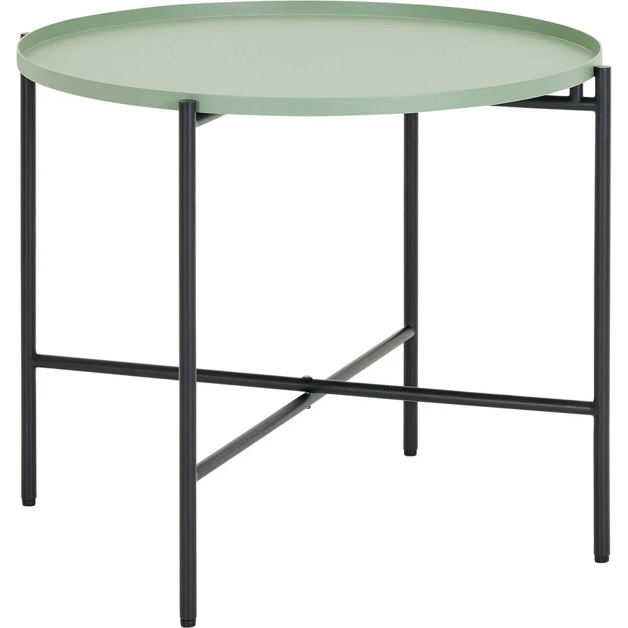 Beistelltisch Marbella Schwarz Stahl 50 cm