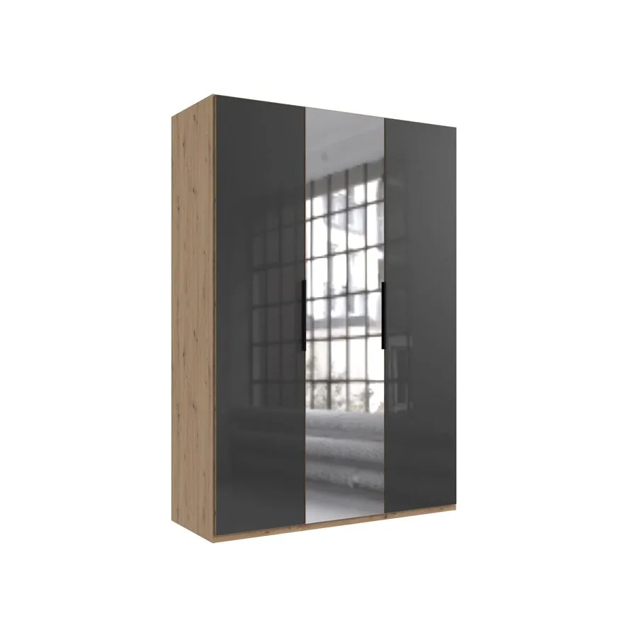 Kleiderschrank Sanko Eiche Nachbildung Holzwerkstoff B 150 cm