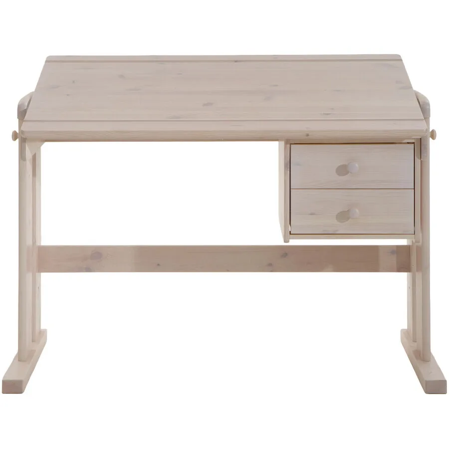 Schreibtisch Iris weiss Kiefer Höhenverstellbar B 121 T 60 cm