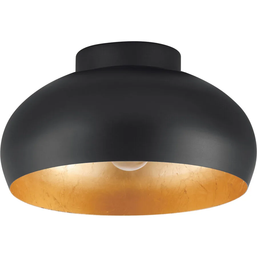 Eglo Deckenlampe Mogano 2 Gold/Schwarz Stahl 17.5 cm - Farbe: schwarz-gold