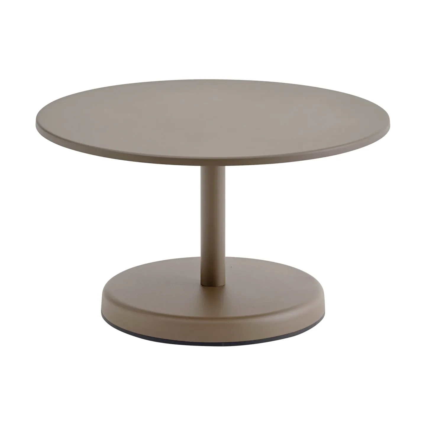 Muuto Linear Steel Couchtisch Taupe, Ø70x40 cm