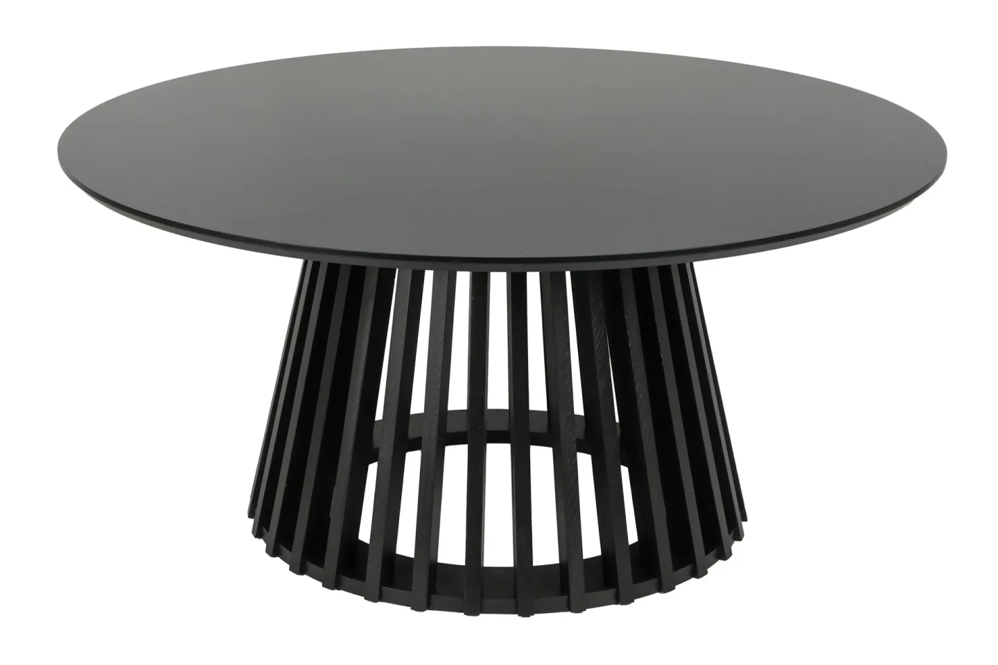 Peyra Soffbord Runt 86 cm Fanér - Svart