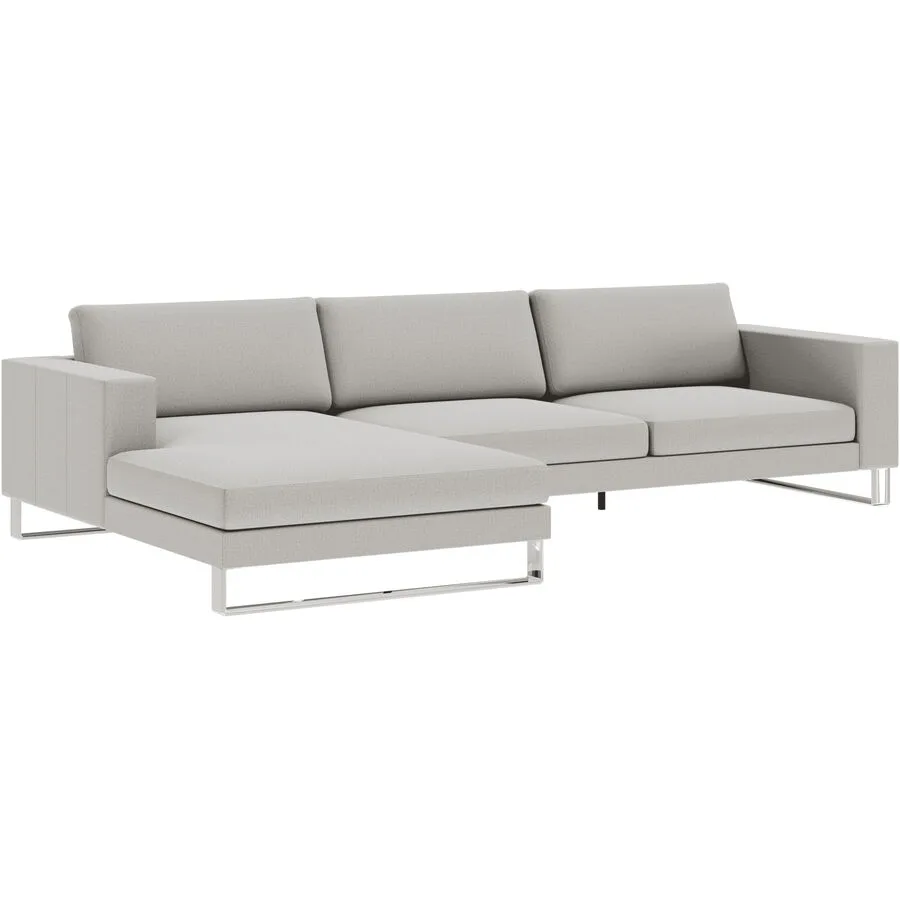 Ecksofa Domino Beige Stoff 310 cm 181 cm - Möbel Konfigurator: Traummöbel individuell zusammenstellen
