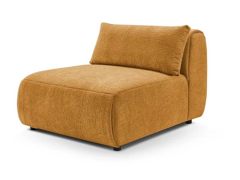 Modulare Sessel für Sofa BOBOCHIC JEANNE Stoff mit Textur gelb