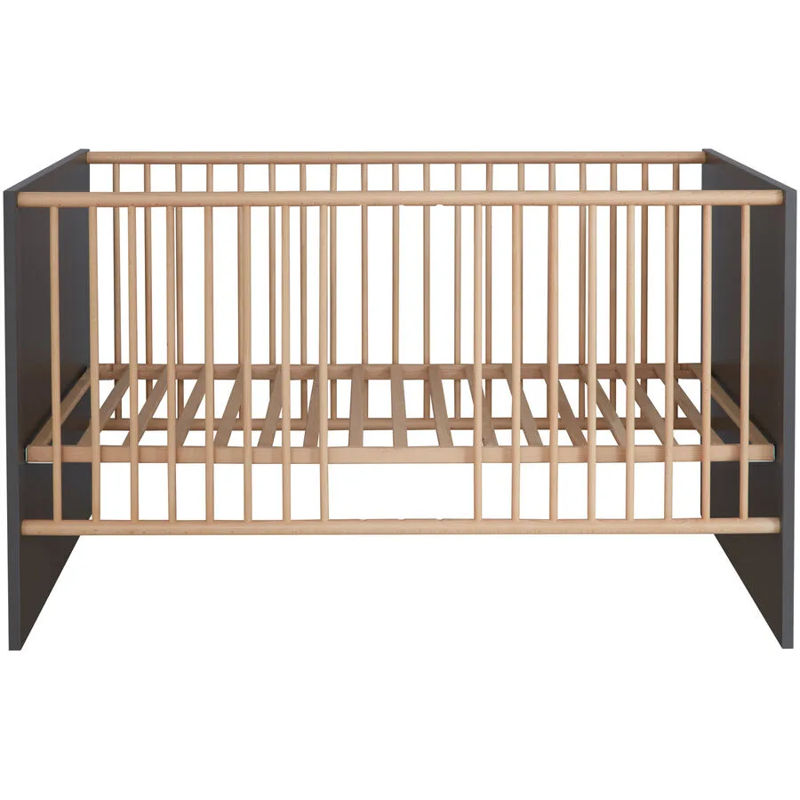 Kinderbett Matis grau Holzwerkstoff 70 x 140 cm