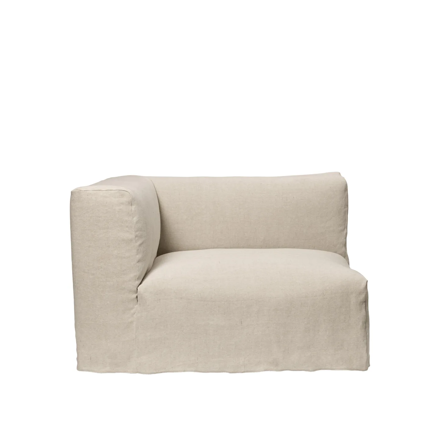 Ferm Living - Catena Armrest L S400 Loose Drape - Natural - Soffor - Beige - Plast