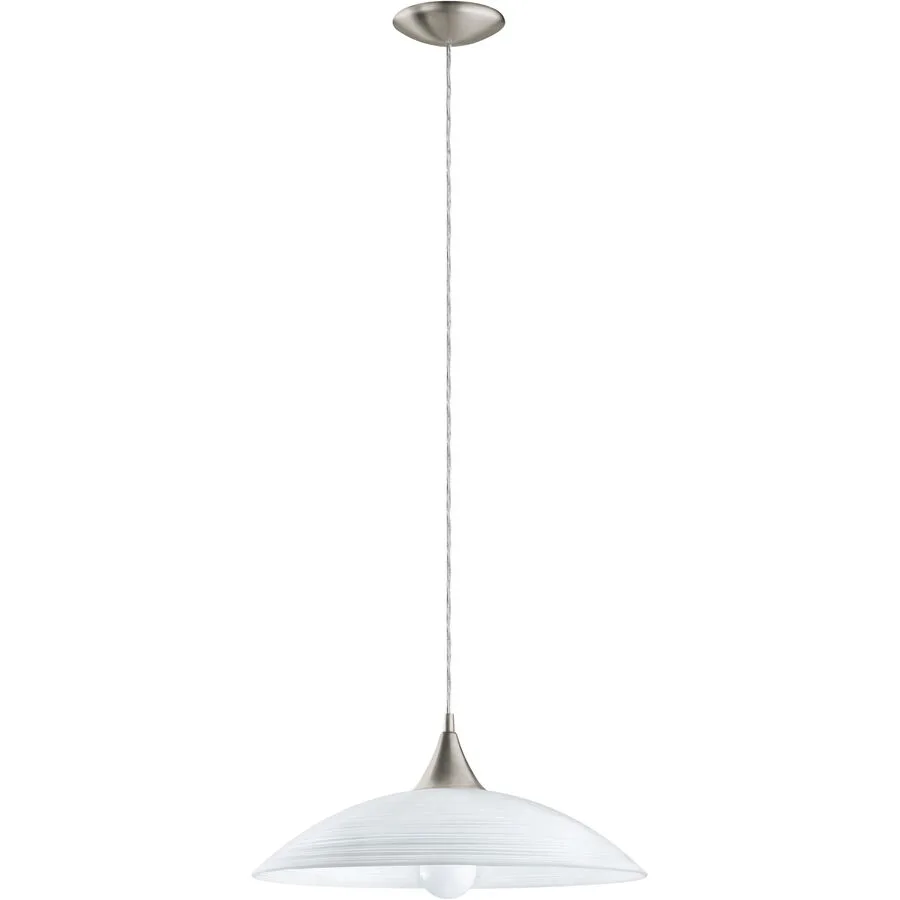 Eglo Pendellampe Lazolo Grau Stahl 110 cm - Farbe: Nickel matt