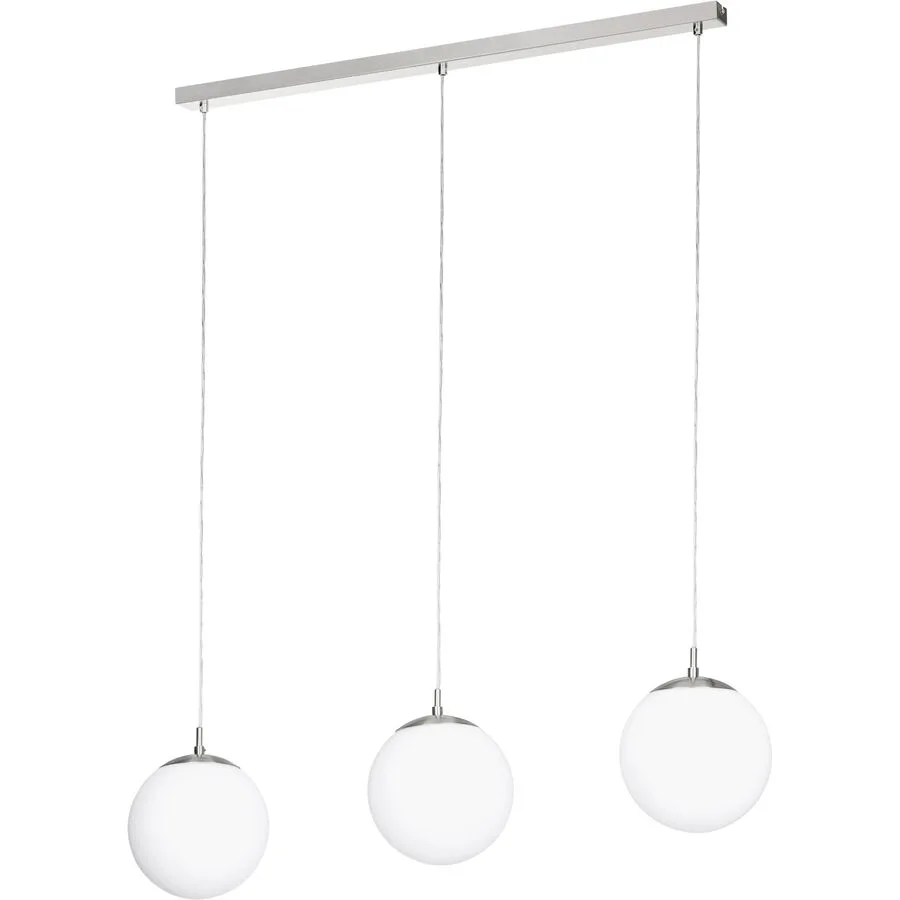 Eglo Pendellampe Rondo Grau Stahl 20 cm 110 cm - Farbe: Nickel matt