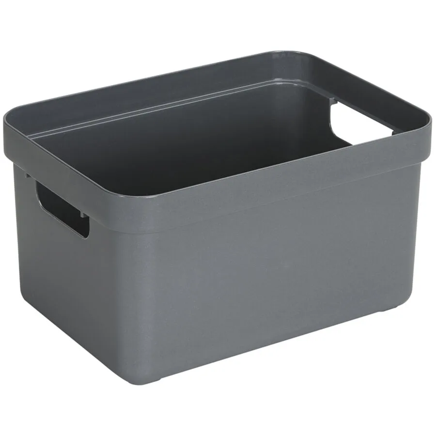 Box Sigma home Grau Kunststoff 18.3 cm - Farbe: anthrazit