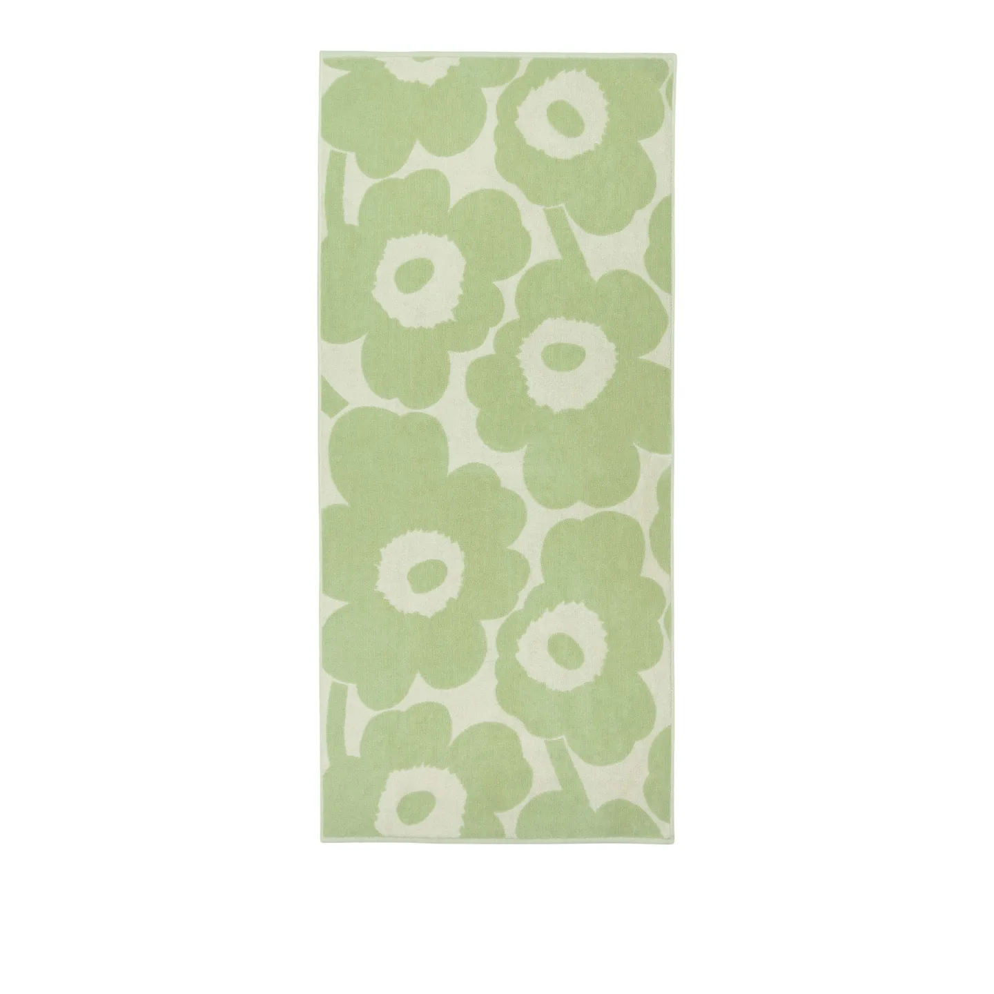 Marimekko - Unikko badhandduk 70x150 cm Off White Sage - Handdukar och badlakan - Maija Isola