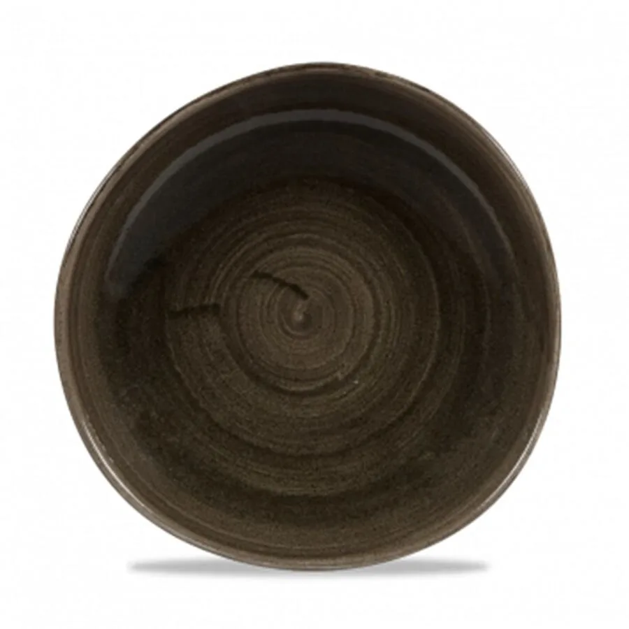 Churchill Teller flach Stonecast Schwarz Porzellan 28.6 cm