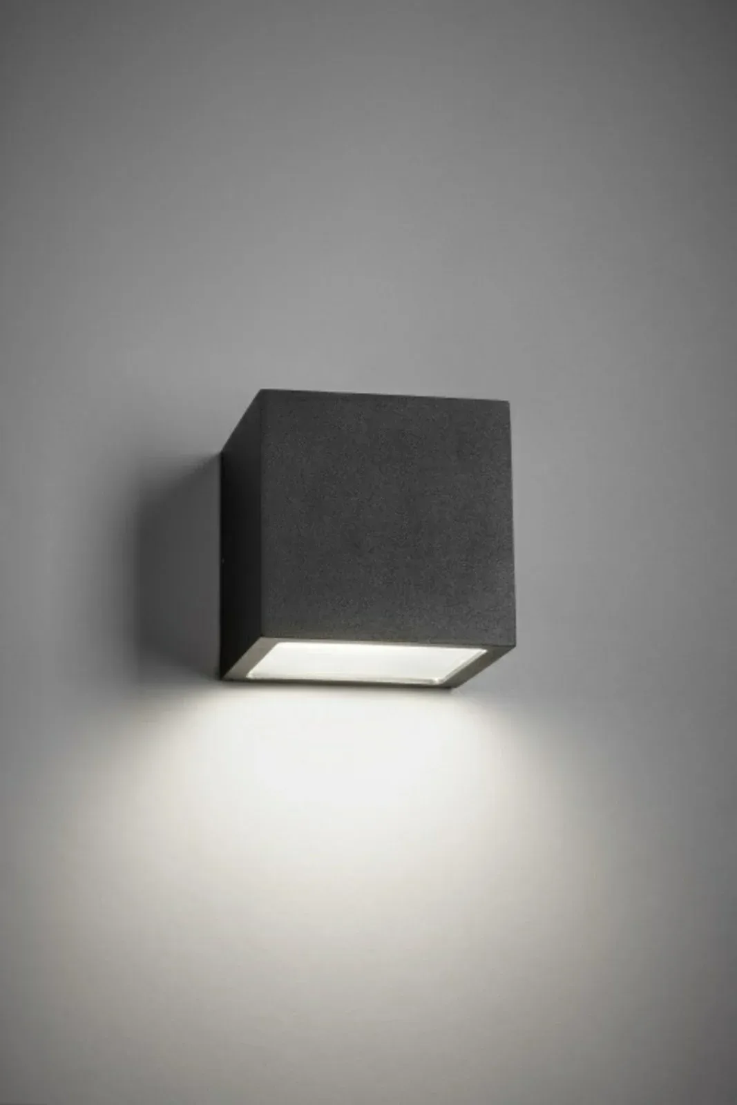 Cube LED Außen-Wandleuchte 3000K Down Schwarz - LIGHT-POINT - Terrasse - Aluminium