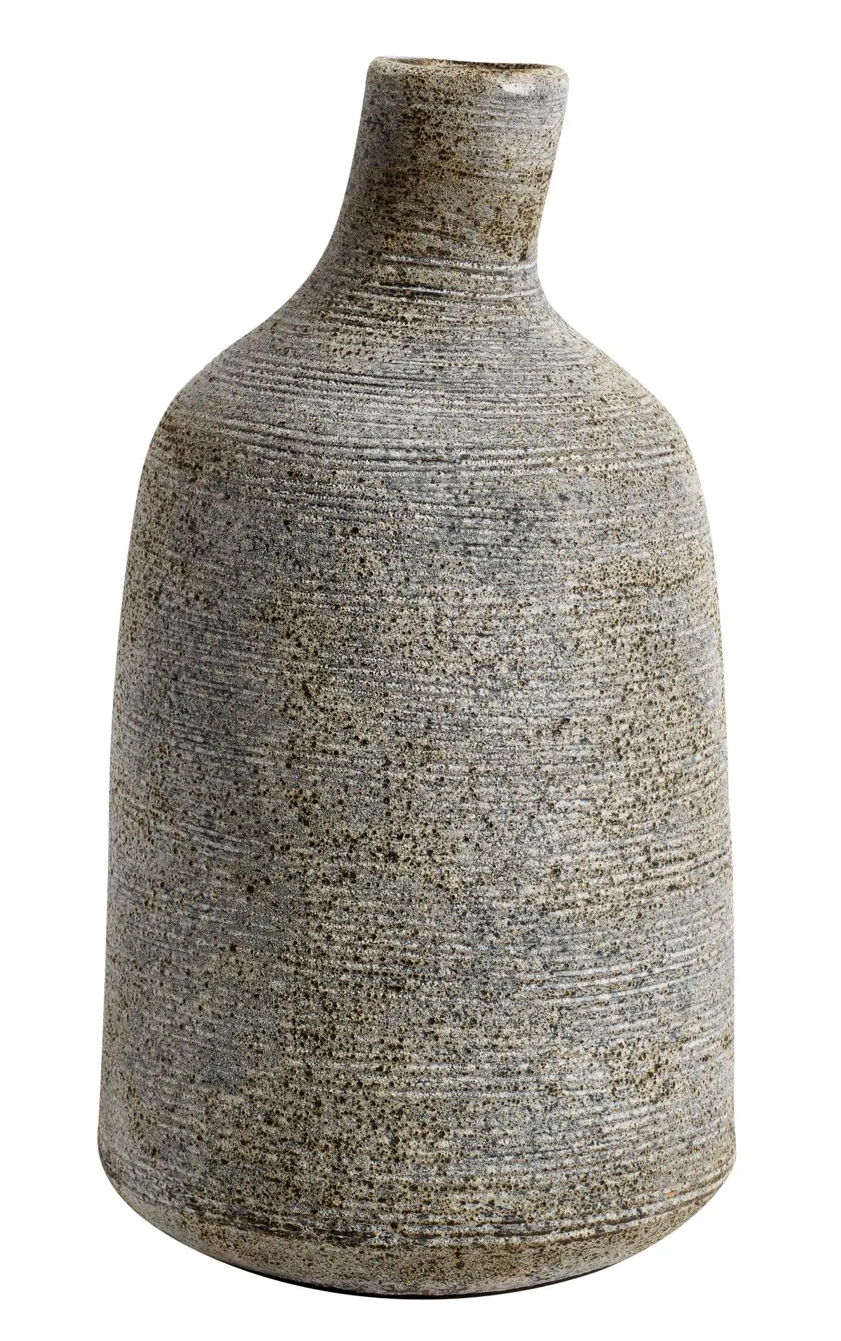 MUUBS Stain Vase groß 26 cm Grau-Braun