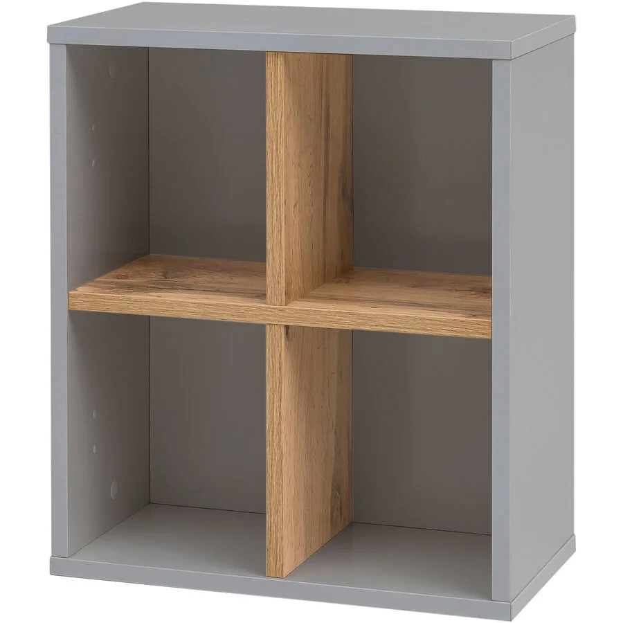 Wandregal Luise platin Holzwerkstoff B 41 T 21 cm