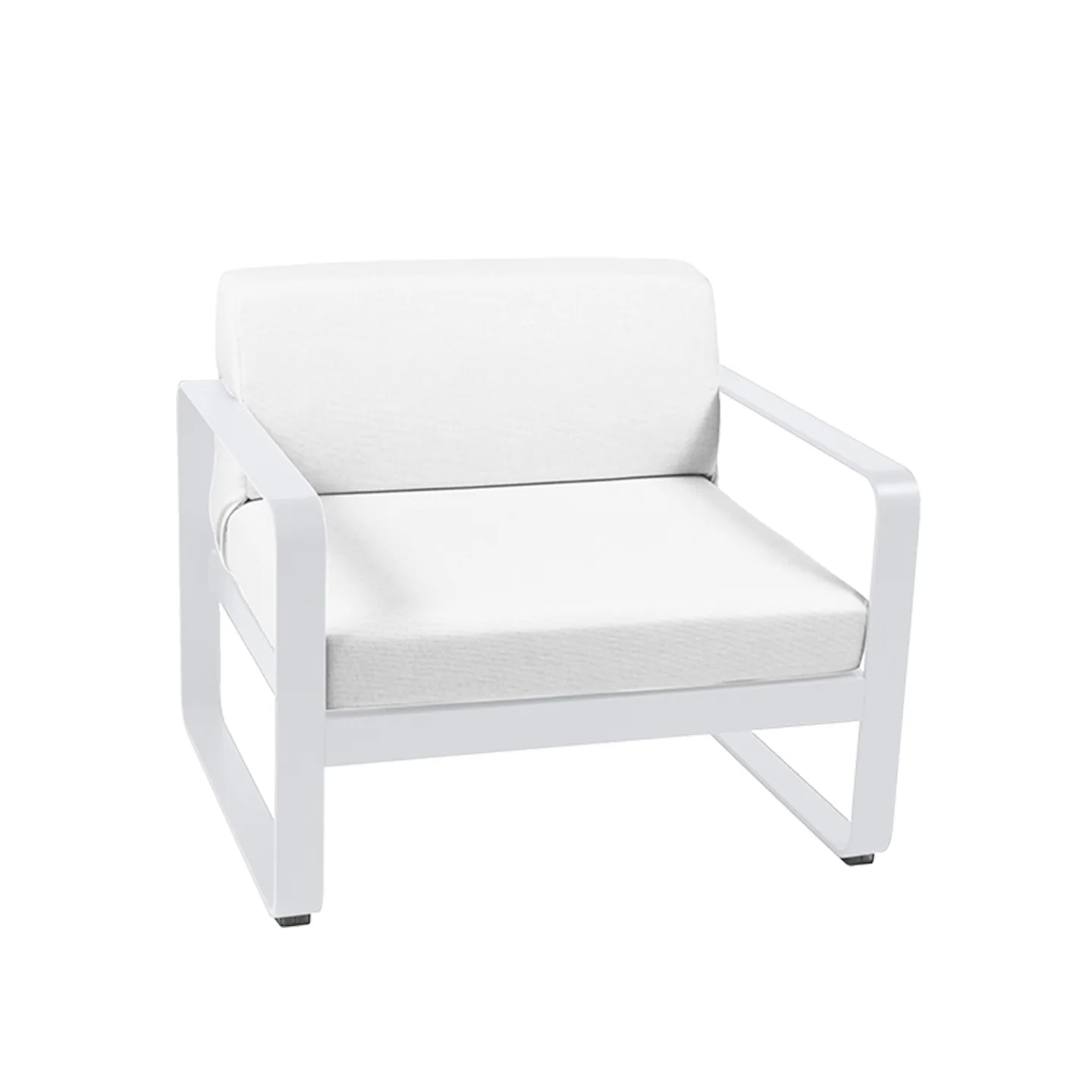 Fermob - Bellevie Armchair Off-White Cushions, Cotton White - Fåtöljer utomhus - Pagnon & Pelhaître - Vit - Metall/Plast