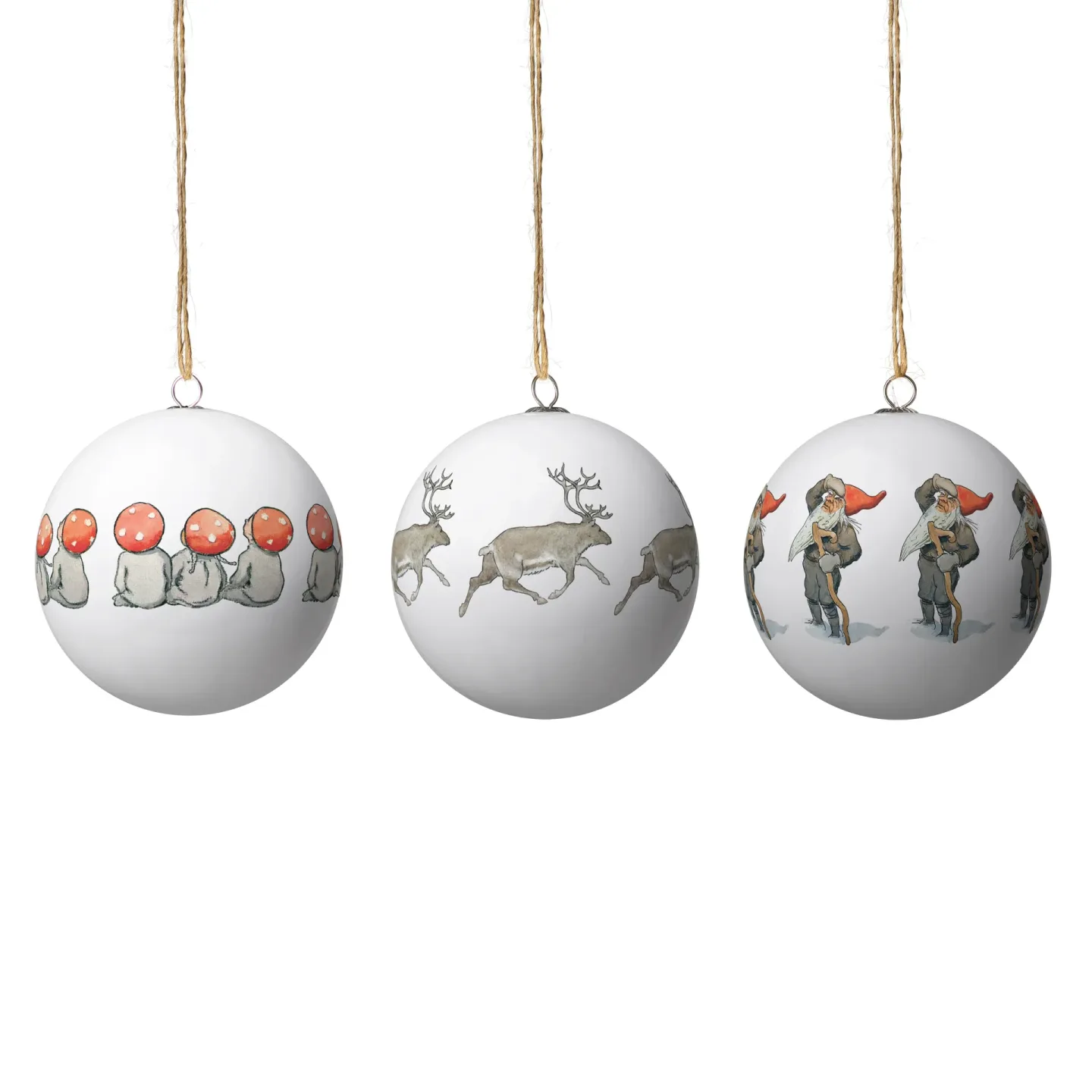 Design House Stockholm Elsa Beskow julkula 3-pack Set nr 8