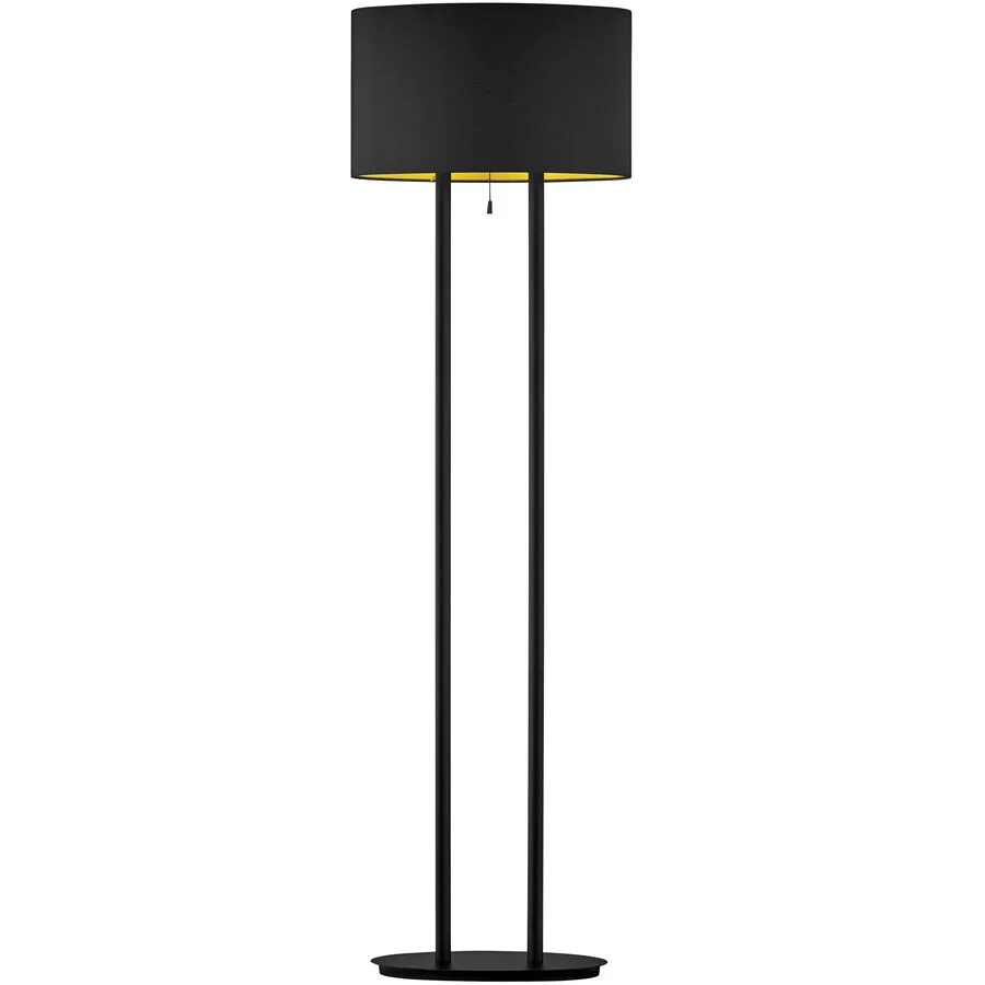 Designer-Stehlampe Bankamp Sempa E27 schwarz H 145 cm - Material: Messing - LED - LED Energiesparlampen
