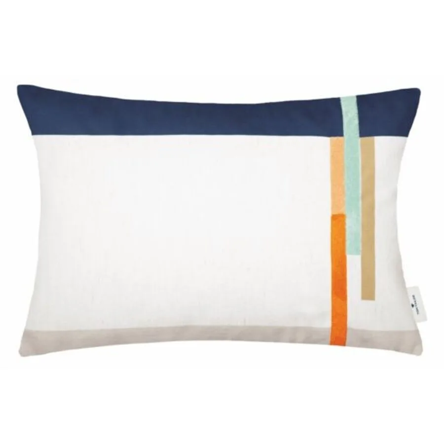 Tom Tailor Zierkissenbezug Bricks navy blau Polyester B 40 T 60 cm