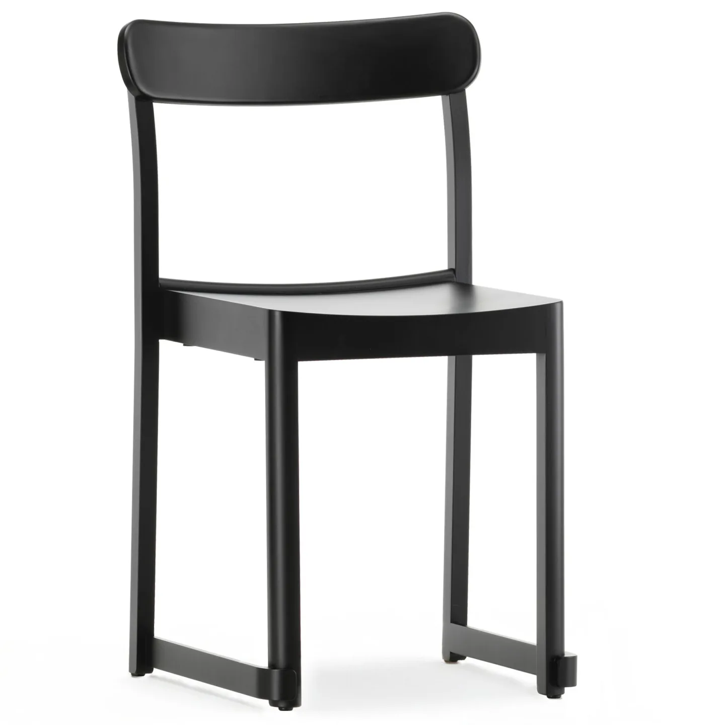 Artek - Atelier Chair, Bok, Svart - Matstolar - TAF Studio - Svart - Trä