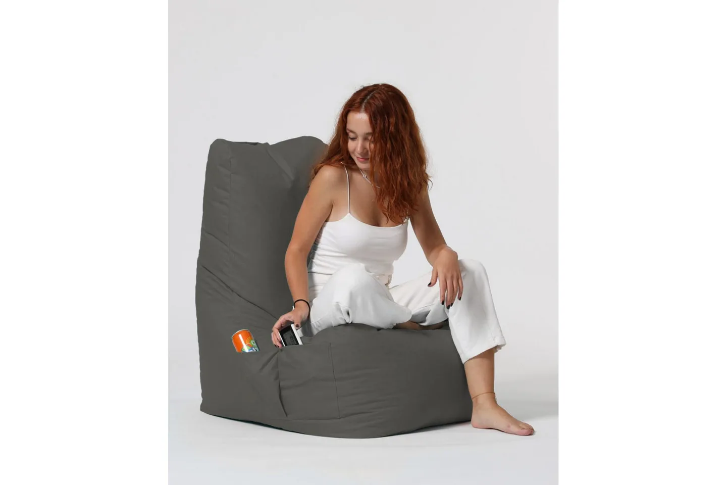 Sittsäck Utomhus Dimants 60 cm - Grå