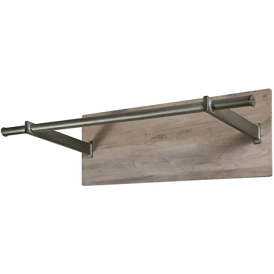 Garderobe eiche MDF, Stahl B 85 T 30 H 25 cm