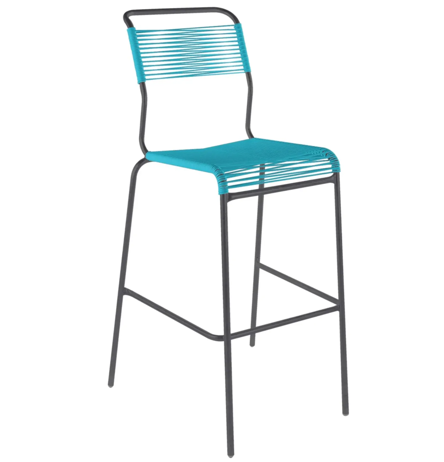 Schaffner Spaghetti-Barstuhl Säntis Blau | Schubiger Möbel