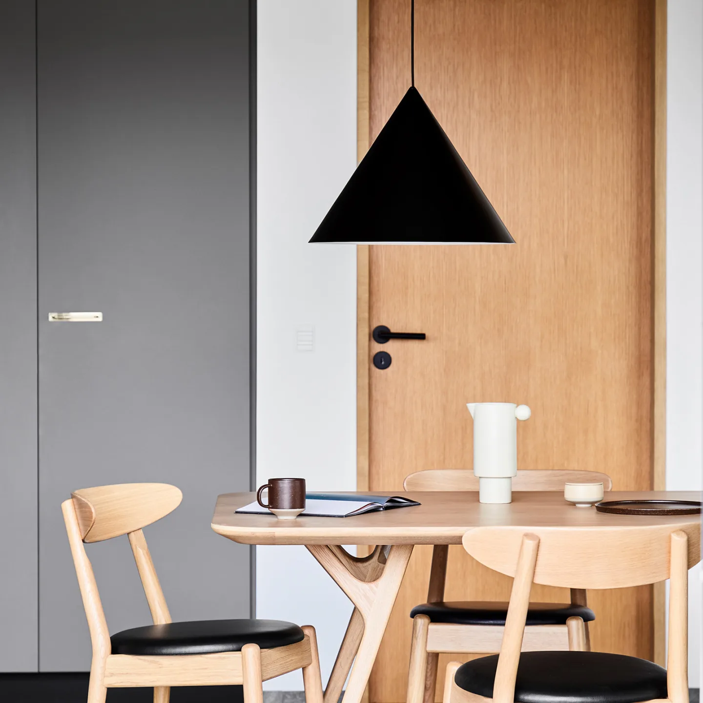 Frandsen Benjamin Xl pendel Matt Black, Ø30 cm