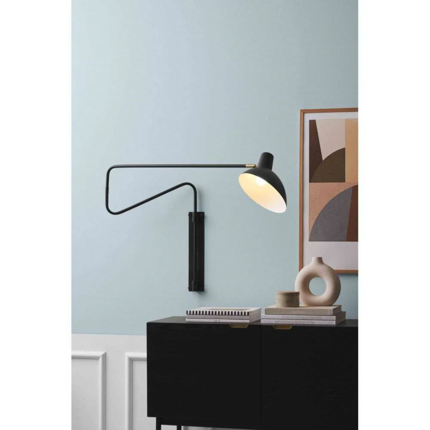 Metropole Deluxe Vegglampe Medium - Halo Design - Metall